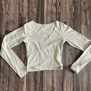 brandy melville green top